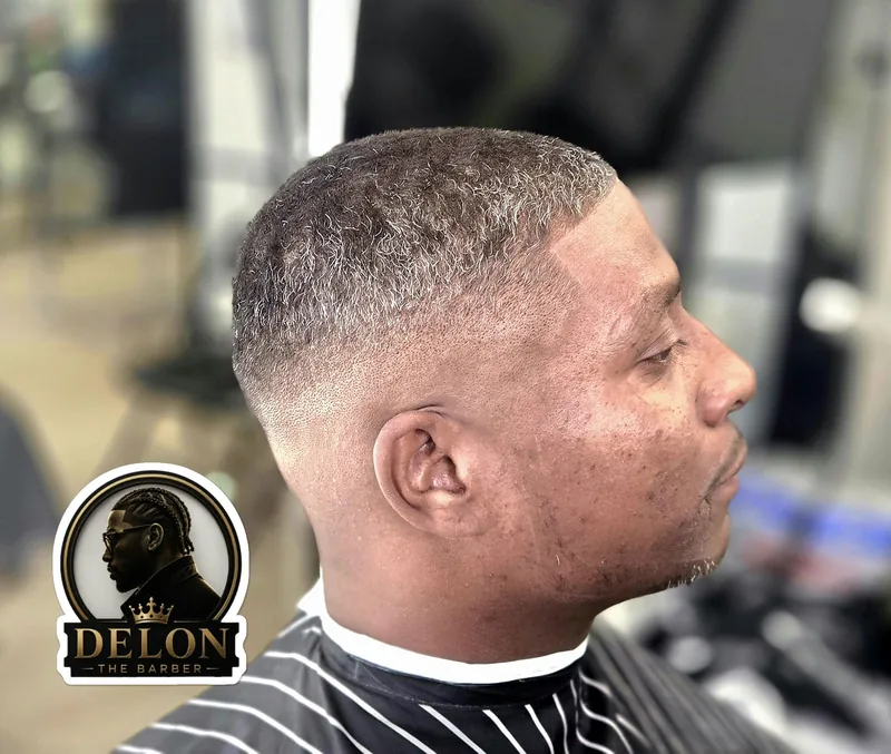 Skin fade with lineup by Delon The Barber in Scarborough, Ontario